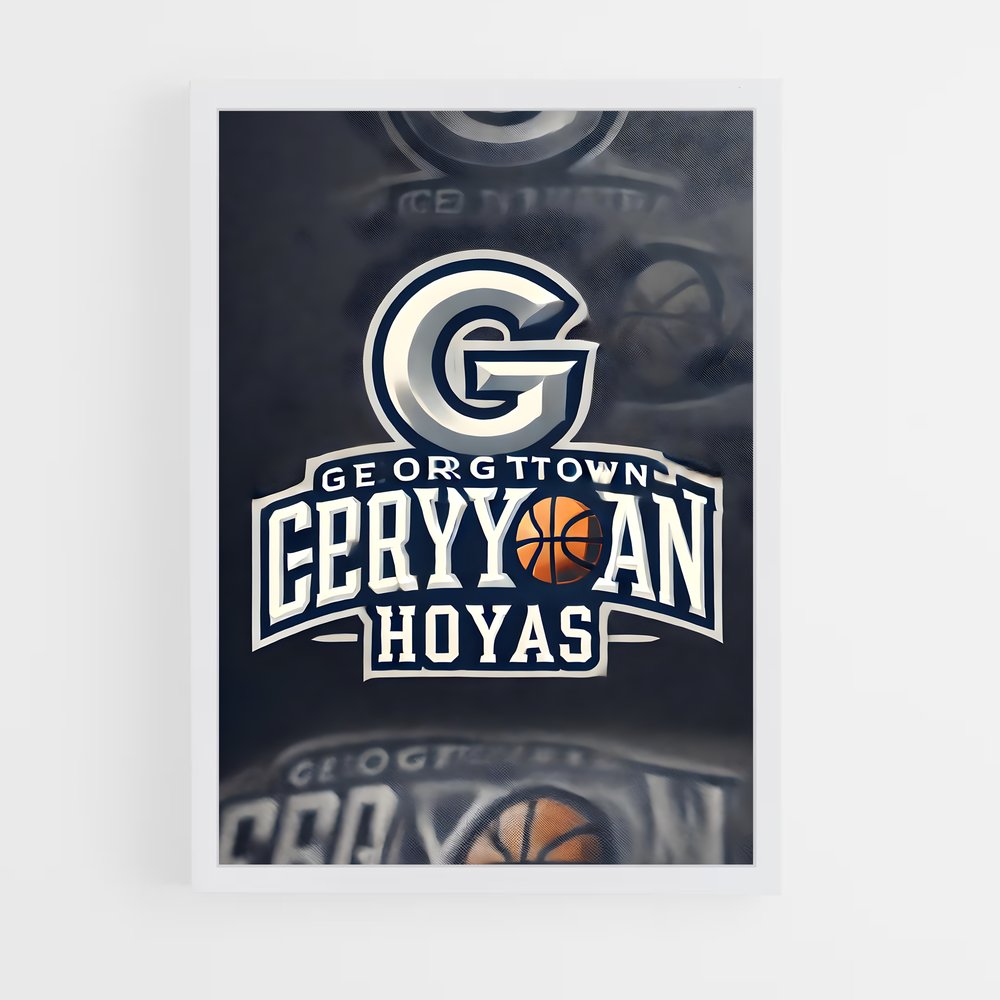 Poster Georgetown Slam Dunk – affiche Basketball (vue 3)